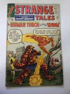 Strange Tales #116 (1964) VG Condition moisture stains