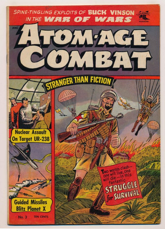 Atom Age Combat (1952 St. John) #3 FN+