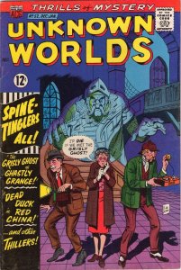 Unknown Worlds #52 - Ghost Knight Cover - 1966 (7.5) WH