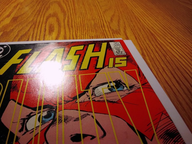 The Flash #348 CPV Newsstand Edition (1985) Janson cover