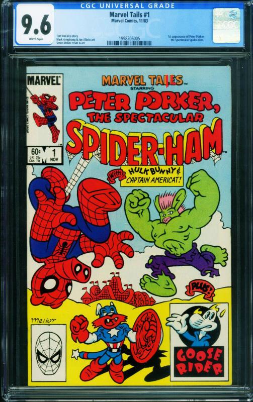 Marvel Tails #1 CGC 9.6 1983 First Peter Porker Spider-Ham 1998206005