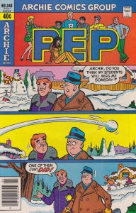 Pep #348 FAIR ; Archie | low grade comic April 1979 Snowball Cover
