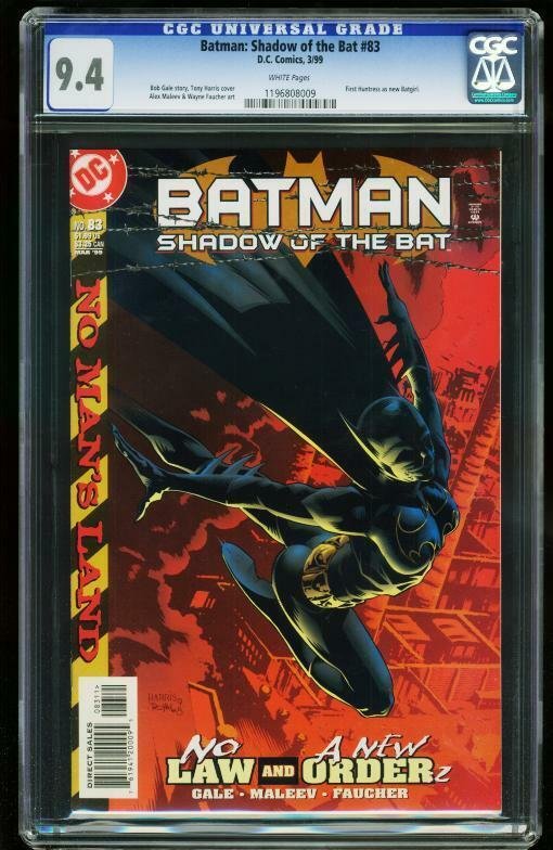 BATMAN: SHADOW OF THE BAT #83 -CGC 9.4 WHITE -HUNTRESS NEW BATGIRL 1196808009