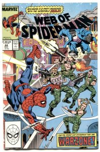 Web Of Spider-man #44 1988- Hulk & Warzone NM-