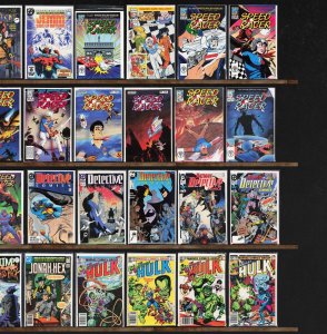 Huge Lot 140+ Comics with Speed Racer, Web Of Spider-Man & More!