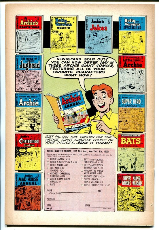 Archie's Madhouse #52  1967 - Archie  -VF - Comic Book