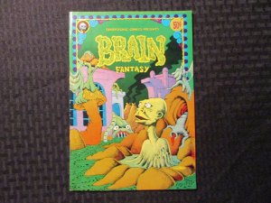 1972 BRAIN FANTASY #1 FVF 7.0 1st/Only Last Gasp - Shubb Inwood Metzger