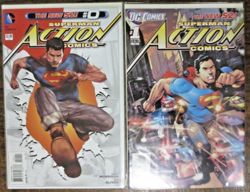 ACTION COMICS #0-8, 10-18 + Annual 1 Superman DC Comics Books New 52 VF-NM B&B