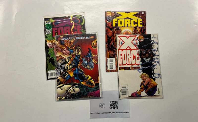 4 X-Force Marvel Comics Books #48 49 50 51 60 LP2