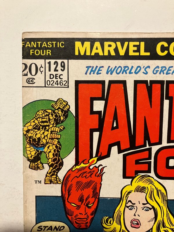 Fantastic Four #129 1st Thundra Appearance Key Buscema Bronze Age 1972