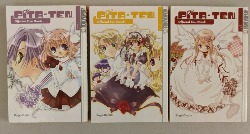 Pita Ten Vol 1-8 Full Set & Official Fan Book 1-3 (TokyoPop, 2004) Koge Donbo