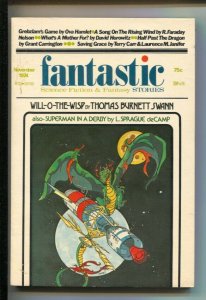 Fantastic Stories 11/1974Joe Staton cover-Jeff Jones art-pulp thrills-high gr...