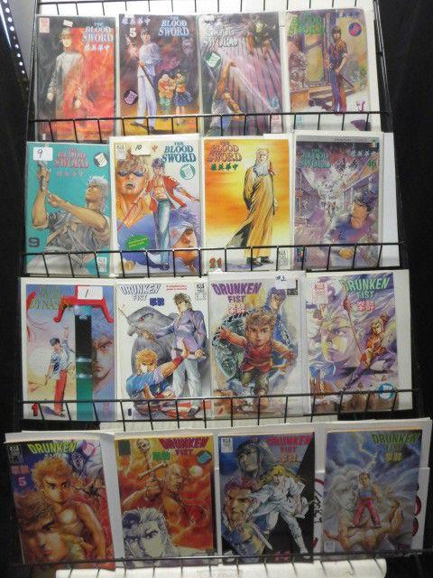 Manga Comics Lot of 43 Jademan Blood Sword Drunken Fist Oriental Heroes Buddha