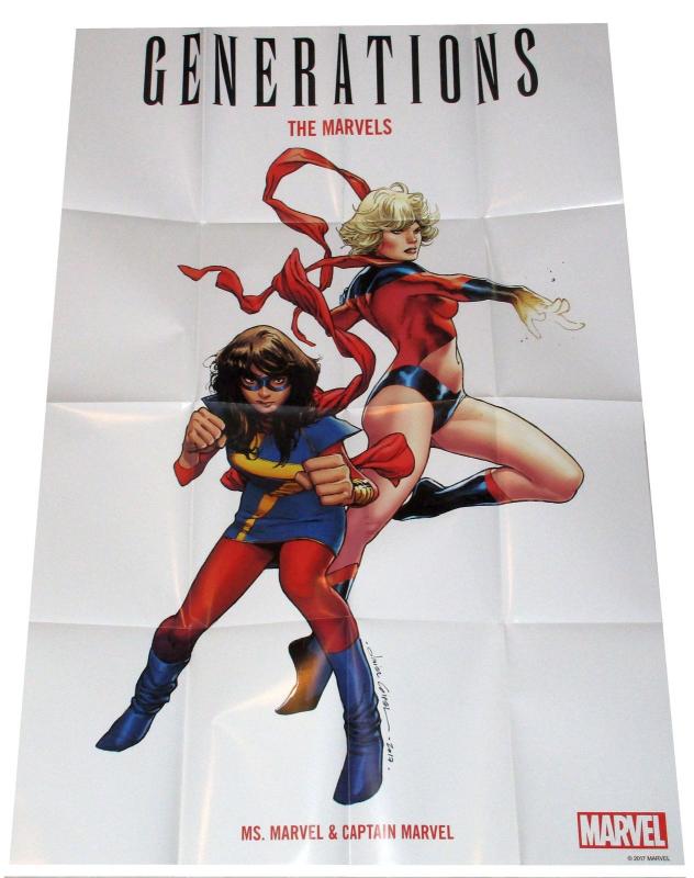 Generations Captain Marvel Ms Marvel Folded Promo Poster (36 x 24) - New!