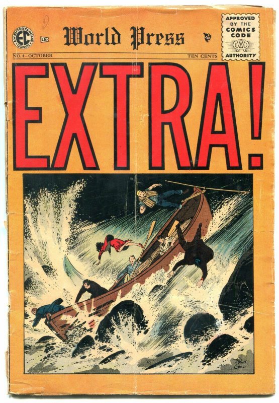 Extra! #4 1955- EC Comics- Johnny Craig- John Severin FAIR