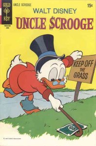 Uncle Scrooge (Walt Disney ) #87 FN ; Gold Key | June 1970 Keep Off Grass