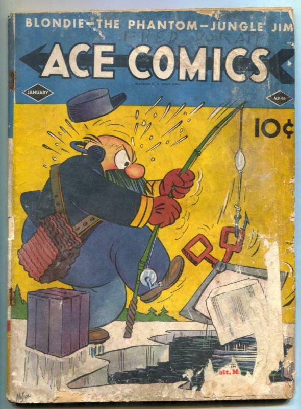 Ace Comics #46 1941- Phantom- Jungle Jim FR