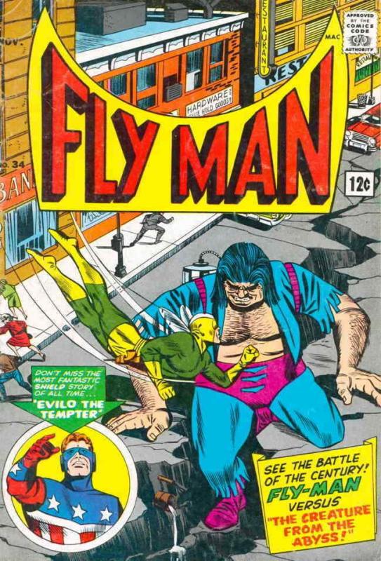 Fly Man #34 VG; Radio | low grade comic - save on shipping - details inside