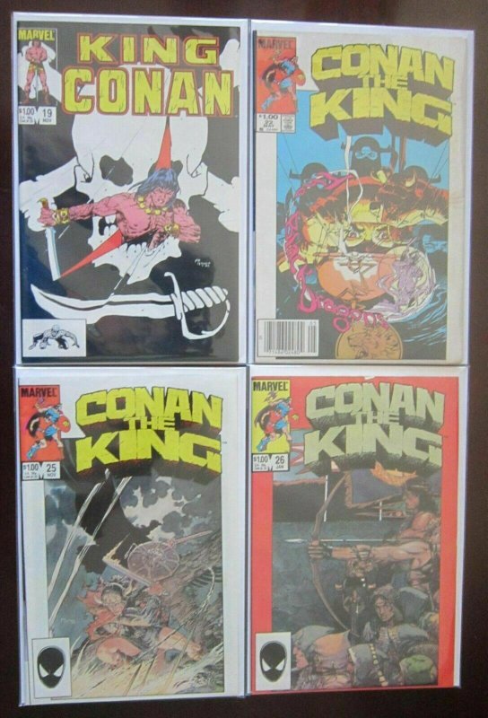 King Conan comic lot from:#1-50 44 different avg 8.0 VF (1980-89)