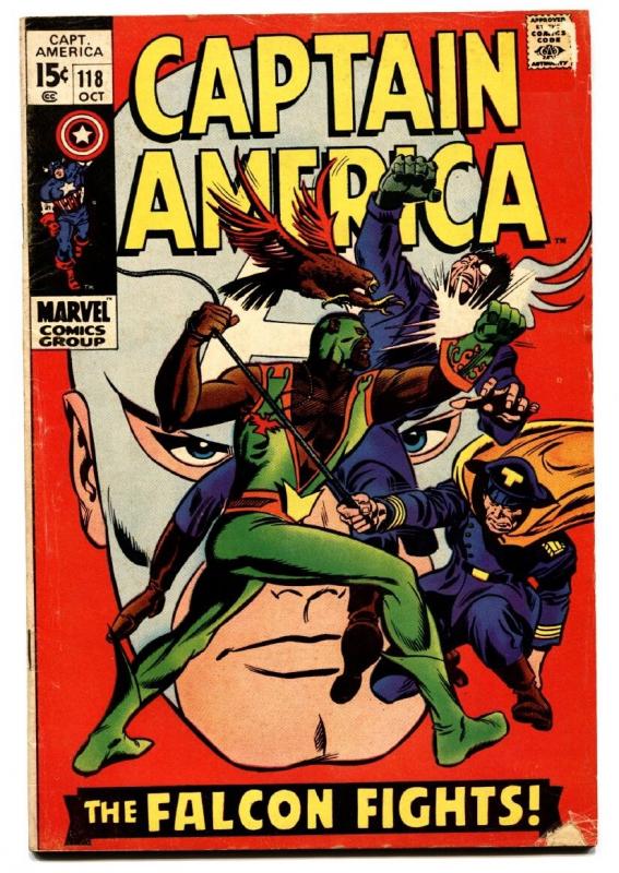 CAPTAIN AMERICA #118-comic book 2ND FALCON-1969-MARVEL