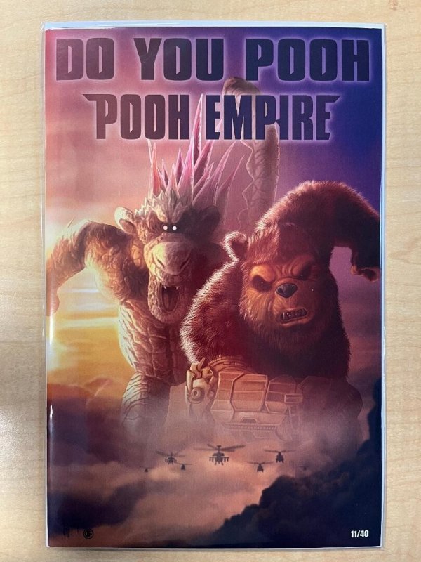 Do You Pooh Godzilla x Kong The New Empire Movie Poster Homage TRADE DRESS