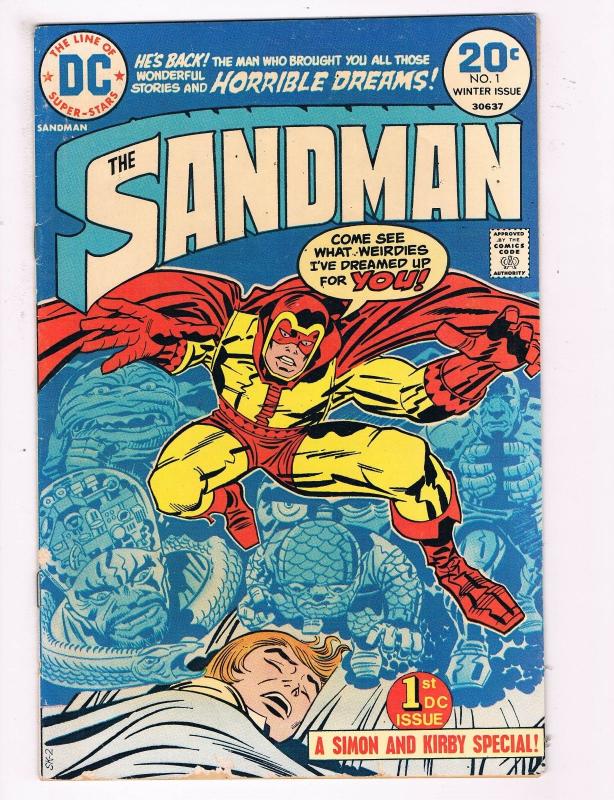 Sandman # 1 FN DC Comic Book Bronze Age Kirby Canning PEDIGREE Collection D22