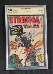 Strange Tales #101 - Signed Stan Lee / Human Torch (CBCS 3.0) 1962