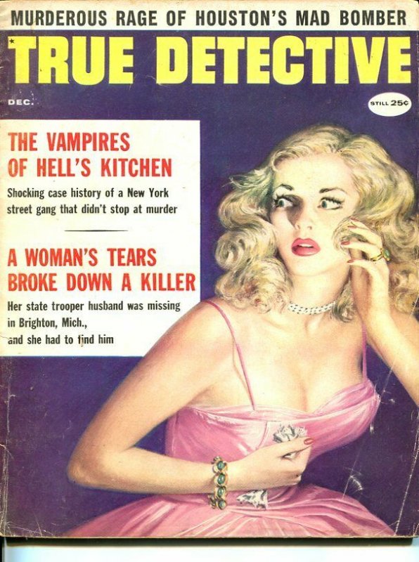 TRUE DETECTIVE-DEC 1959-G-MURDER-KIDNAP-RAPE-STRANGLING-WALTER PAPP COVER G 