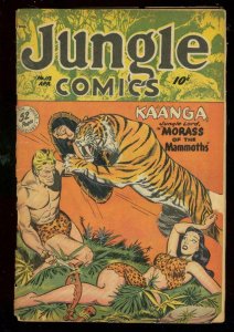 JUNGLE COMICS #112 1949-KAANGA-SPICY TIGER COVER-TABU FR/G