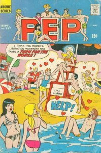 Pep #257 GD ; Archie | low grade comic September 1971 Bikini Women's Lib Joke