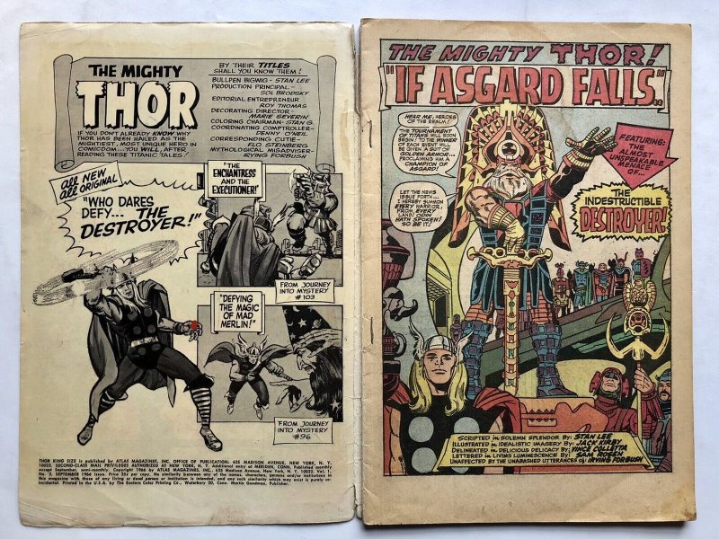 The Mighty Thor King-Size Special #2 (1966) Featuring The Destroyer 