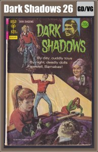 Dark Shadows 26 (1974) GD/VG Bronze Age Horror Gold Key comic