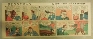 Funnyman by Siegel and Shuster from 8/7/1949 Third Page Size = 7.5 x 14 inches