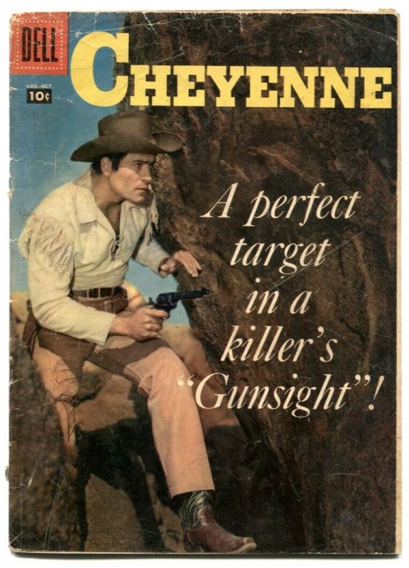 Cheyenne #4 1958- Dell Western- Clint Walker VG