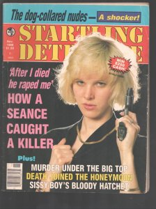 MAG: True Detective 11/1988-bombshell gun moll cover-seance solves murder-Vio...