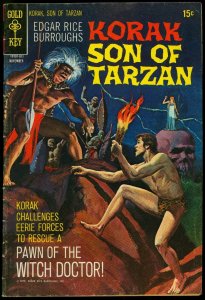 Korak Son Of Tarzan #38 1970- Gold Key Comics- Edgar Rice Burroughs VG