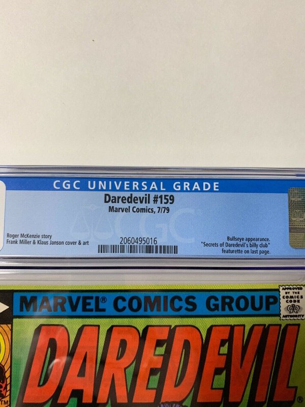 Daredevil #159 CGC graded 9.8