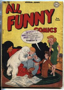 ALL FUNNY COMICS #16 1947-comic book-Batman-Superman-DOUBLE COVER