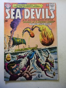 Sea Devils #13 (1963) GD+ Condition cover detached, rusty staples