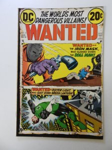 Wanted, The World's Most Dangerous Villains #5 (1973) FN+ condition
