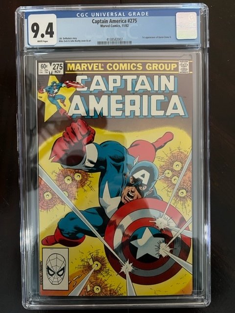 Captain America 275 Direct Edition 1982 CGC 9 4 1st Helmut Zemo