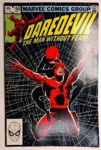 Daredevil #188 (9.0, 1982) Iconic cover art by Frank Miller