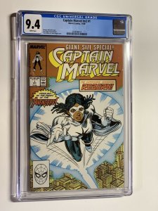 Captain Marvel v2 # 1 cgc 9.4 wp marvel 1989