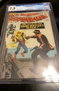 The Amazing Spider-Man #26 (1965) CGC 7.5 Key first patch/Crime Master unrestred