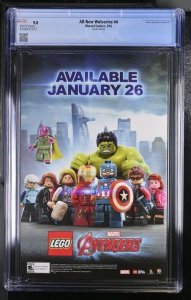 (2016) ALL NEW WOLVERINE #4 DEADPOOL SLAP MEME 1:10 VARIANT COVER CGC 9.8