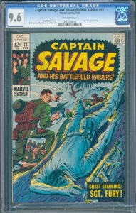 Captain Savage and His Battlefield Raiders #11 (Feb 1969, Marvel) CGC 9.6