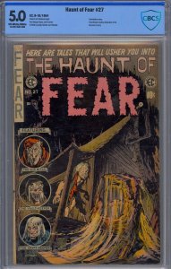 HAUNT OF FEAR #27 CBCS 5.0 CANNIBALISM STORY PRE-CODE HORROR NOT CGC