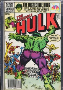 The Incredible Hulk #278 (1982) Hulk