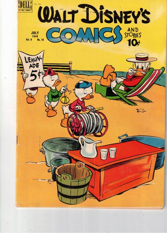 Walt Disney's Comics & Stories #106 1949 FN+ Carl Barks art Mid-high-gra...