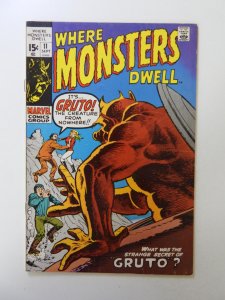 Where Monsters Dwell #11 (1971) FN/VF condition